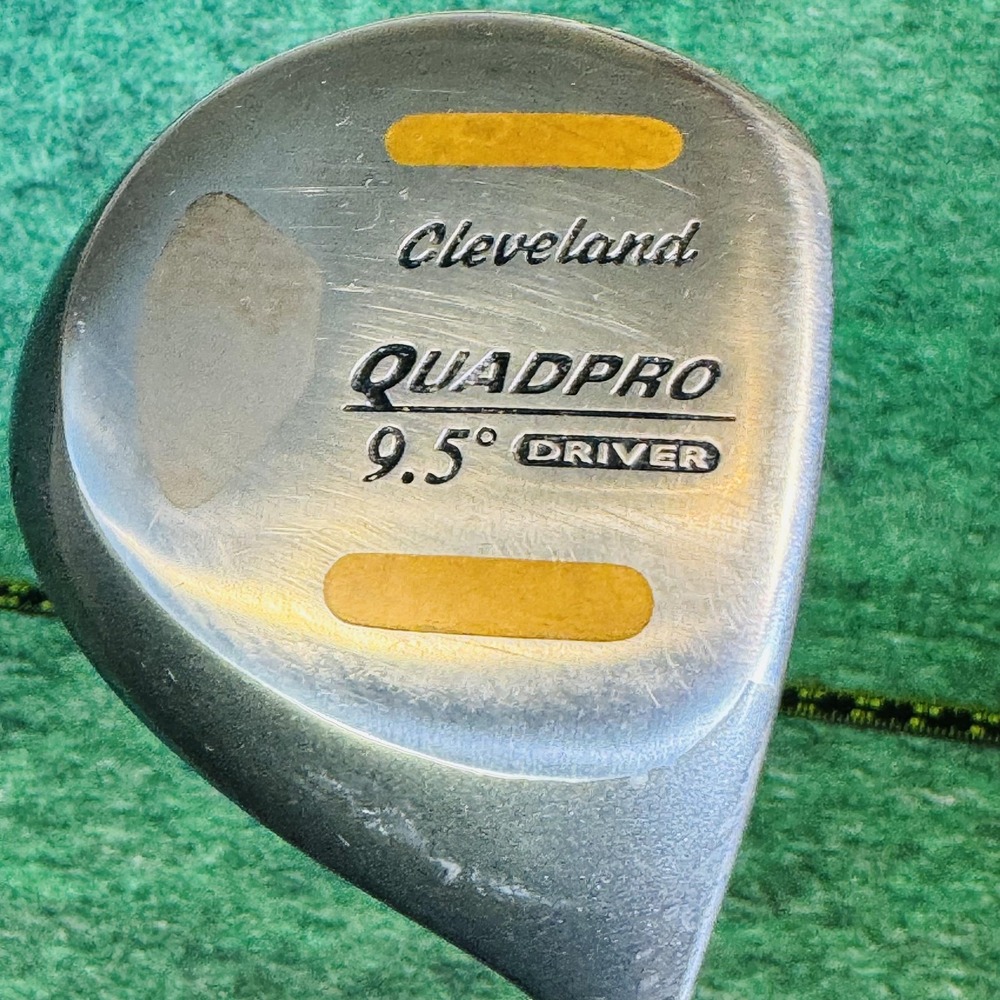 Vintage Cleveland QuadPro 9.5° Driver Mens RH QuadPro Graphite Silver Golf Club
